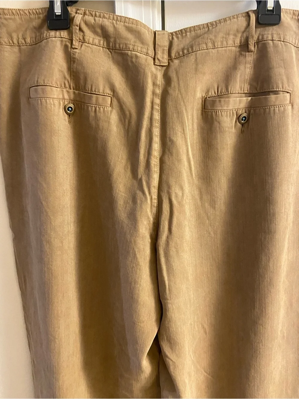 Sundance Straight wide Leg Chinos in Khaki Brown Sz 16 NWOT